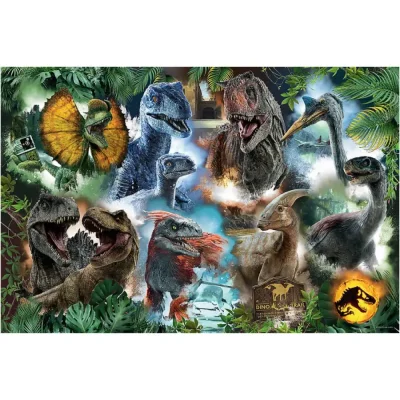 TREFL 300 Piece Jigsaw Puzzle - Favorite dinosaurs / Jurassic จิ๊กซอว์เด็ก 8 ปี+