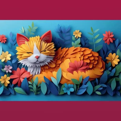 TREFL 160 Piece Jigsaw Puzzle - 40th anni Paper Art: Little cat จิ๊กซอว์เด็ก 6 ปี+