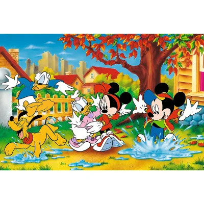 TREFL 160 Piece Jigsaw Puzzle - 40th anni - Playing in puddles / Disney จิ๊กซอว์เด็ก 6 ปี+