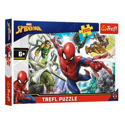 TREFL 200 Piece Jigsaw Puzzle - Born to be a superhero / Spiderman จิ๊กซอว์เด็ก 7 ปี+