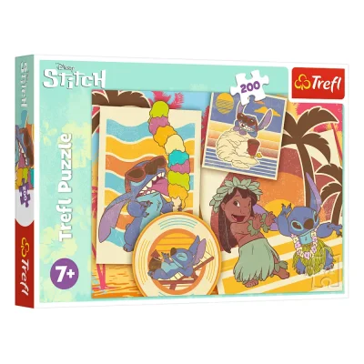 TREFL 200 Piece Jigsaw Puzzle - The musicial world of Lilo&Stitch จิ๊กซอว์เด็ก 7 ปี+
