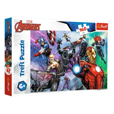 TREFL 160 Piece Jigsaw Puzzle - Always ready heroes / Marvel จิ๊กซอว์เด็ก 6 ปี+