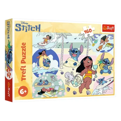 TREFL 160 Piece Jigsaw Puzzle - Stitch rules จิ๊กซอว์เด็ก 6 ปี+