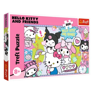 TREFL 300 Piece Jigsaw Puzzle - Crazy trio / Hello Kitty จิ๊กซอว์เด็ก 8 ปี+