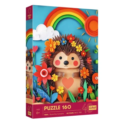 TREFL 160 Piece Jigsaw Puzzle - 40th anni Paper Art: Little hedgehog จิ๊กซอว์เด็ก 6 ปี+