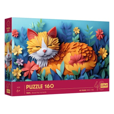 TREFL 160 Piece Jigsaw Puzzle - 40th anni Paper Art: Little cat จิ๊กซอว์เด็ก 6 ปี+