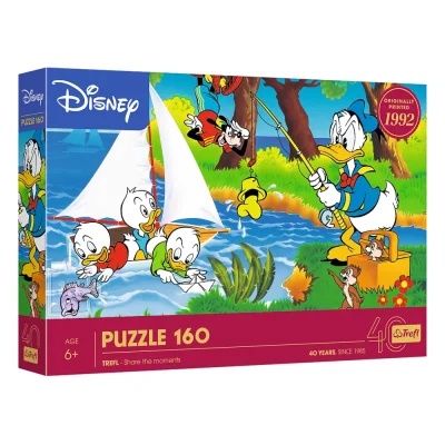 TREFL 160 Piece Jigsaw Puzzle - 40th anni - Lakeside adventure / Disney จิ๊กซอว์เด็ก 6 ปี+