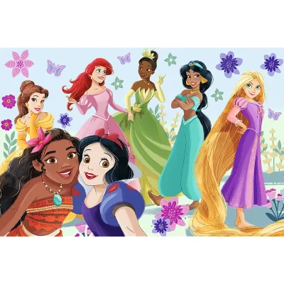 TREFL 60 Piece Jigsaw Puzzle -  Princesses in Action / Disney Princess จิ๊กซอว์สำหรับเด็ก 4 ปี+