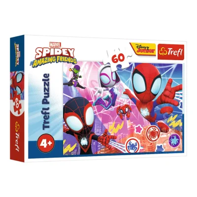 TREFL 60 Piece Jigsaw Puzzle -  Heroic Adventure / Spidey จิ๊กซอว์สำหรับเด็ก 4 ปี+