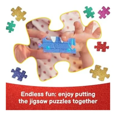 TREFL 100 Piece Glitter Piece Jigsaw Puzzle - Shiny Ponies, My Little Ponies / จิ๊กซอว์เด็ก 5 ปี+