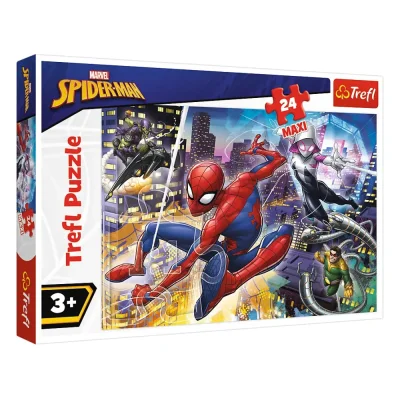TREFL 24 Piece Maxi Jigsaw Puzzle - Fearless Spider-Man / Spiderman