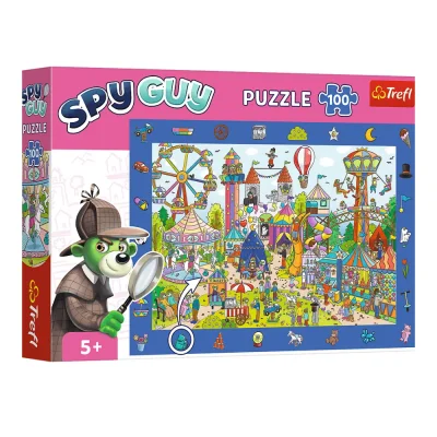TREFL 100 Piece Jigsaw Puzzle - Observation Spy Guy - Amusement park จิ๊กซอว์เด็ก 5 ปี+