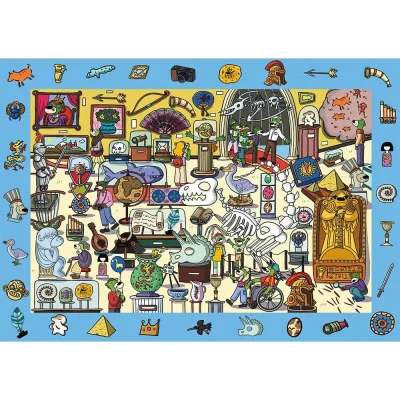 TREFL 100 Piece Jigsaw Puzzle - Observation Spy Guy - Museum จิ๊กซอว์เด็ก 5 ปี+