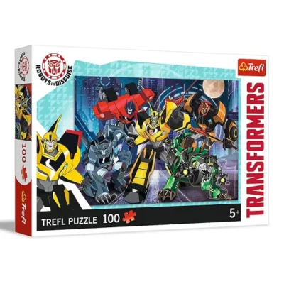 TREFL 100 Piece Jigsaw Puzzle - Autobots team / Transformers จิ๊กซอว์เด็ก 5 ปี+