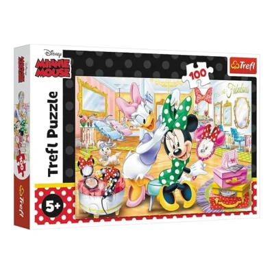 TREFL 100 Piece Jigsaw Puzzle - Minnie in beauty parlous, Minnie / Disney จิ๊กซอว์เด็ก 5 ปี+