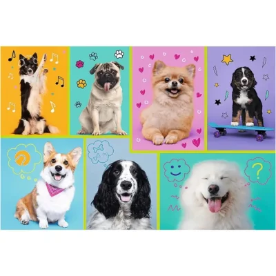 TREFL 100 Piece Jigsaw Puzzle - In the world of dogs จิ๊กซอว์เด็ก 5 ปี+