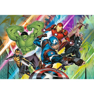 TREFL 100 PP Piece Jigsaw Puzzle - Power and Strength / The Avengers จิ๊กซอว์สำหรับเด็ก 5 ปี+