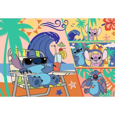 TREFL 100 PP Piece Jigsaw Puzzle -  Beach Days / Lilo&Stitch จิ๊กซอว์สำหรับเด็ก 5 ปี+