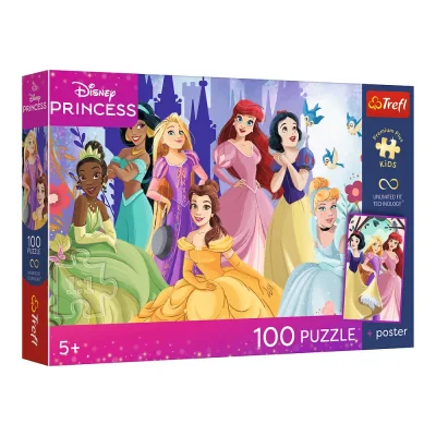 TREFL 100 PP Piece Jigsaw Puzzle -  Princess Relax Time / Disney Princess จิ๊กซอว์สำหรับเด็ก 5 ปี+