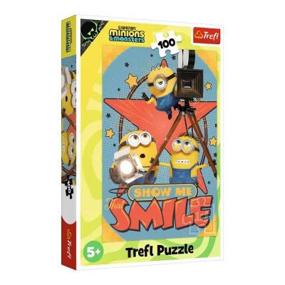TREFL 100 Piece Jigsaw Puzzle -  Minions and Monsters จิ๊กซอว์สำหรับเด็ก 5 ปี+