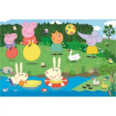 TREFL 60 Piece Jigsaw Puzzle - Holiday fun / Peppa Pig จิ๊กซอว์เด็ก 4 ปี+