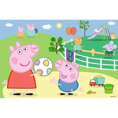 TREFL 60 Piece Jigsaw Puzzle - Fun with friends / Peppa Pig จิ๊กซอว์เด็ก 4 ปี+