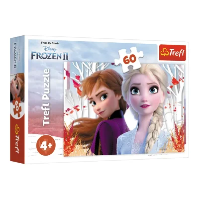 TREFL 60 Piece Jigsaw Puzzle -  The Enchanted World of Anna and Elsa / Frozen 2 จิ๊กซอว์สำหรับเด็ก 4 ปี+