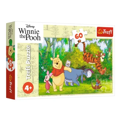 TREFL 60 Piece Jigsaw Puzzle -  Tasty Honey / Winnie the Pooh จิ๊กซอว์สำหรับเด็ก 4 ปี+