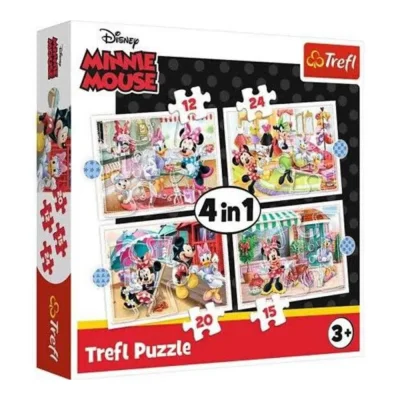TREFL 4in1 Jigsaw Puzzle - Minnie with friends / Disney จิ๊กซอว์เด็ก 3 ปี+