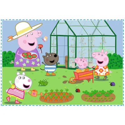 TREFL 4in1 Jigsaw Puzzle - Holiday recollection / Peppa Pig จิ๊กซอว์เด็ก 3 ปี+