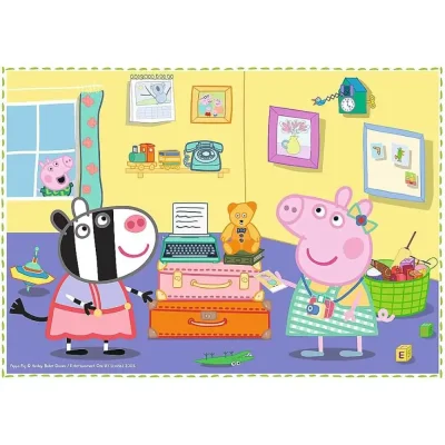 TREFL 4in1 Jigsaw Puzzle - Holiday recollection / Peppa Pig จิ๊กซอว์เด็ก 3 ปี+
