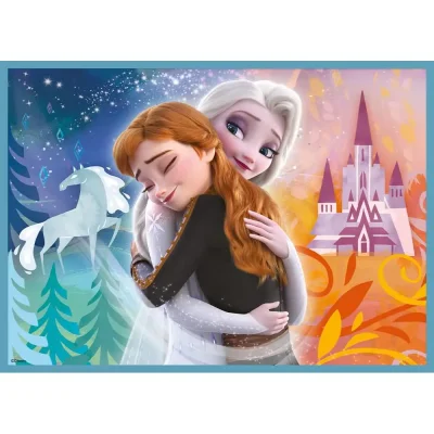 TREFL 4in1 Jigsaw Puzzle - The amazing world of Frozen 2 จิ๊กซอว์เด็ก 3 ปี+