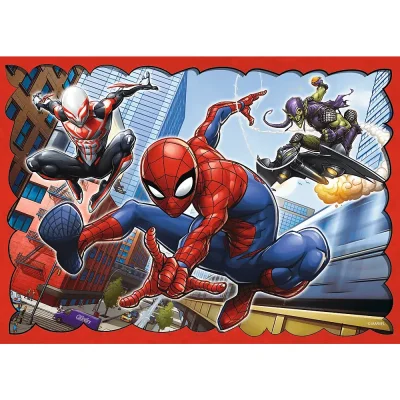 TREFL 4in1 Jigsaw Puzzle - The heroic Spider-Man / Spiderman จิ๊กซอว์เด็ก 4 ปี+