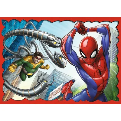 TREFL 4in1 Jigsaw Puzzle - The heroic Spider-Man / Spiderman จิ๊กซอว์เด็ก 4 ปี+