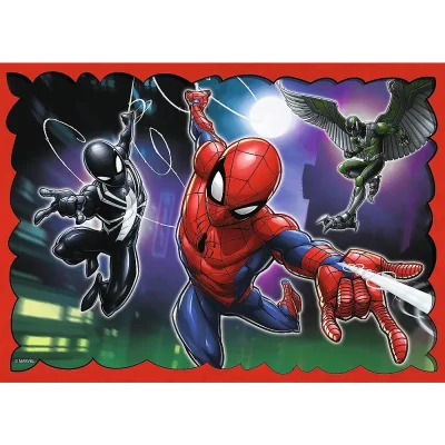 TREFL 4in1 Jigsaw Puzzle - The heroic Spider-Man / Spiderman จิ๊กซอว์เด็ก 4 ปี+