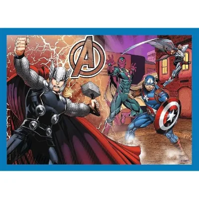 TREFL 4in1 Jigsaw Puzzle - Brave Avengers / The Avengers จิ๊กซอว์เด็ก 4 ปี+