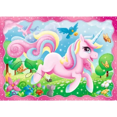 TREFL 4in1 Jigsaw Puzzle - Unicorns and magic จิ๊กซอว์เด็ก 4 ปี+