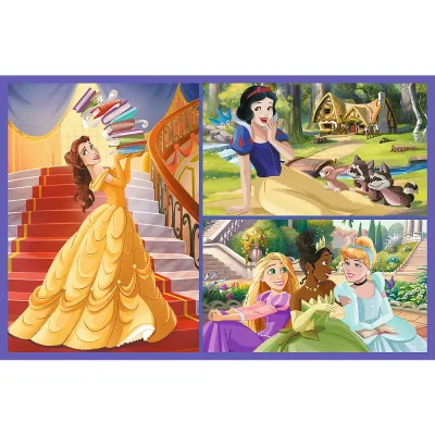 TREFL 2x70 Piece Jigsaw Puzzle - Fairy tale days / Disney Princess จิ๊กซอว์สำหรับเด็ก 5 ปี+