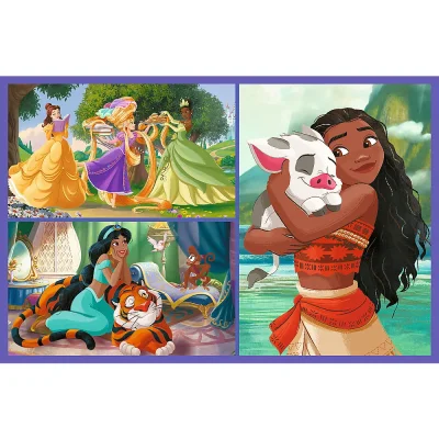 TREFL 2x70 Piece Jigsaw Puzzle - Fairy tale days / Disney Princess จิ๊กซอว์สำหรับเด็ก 5 ปี+