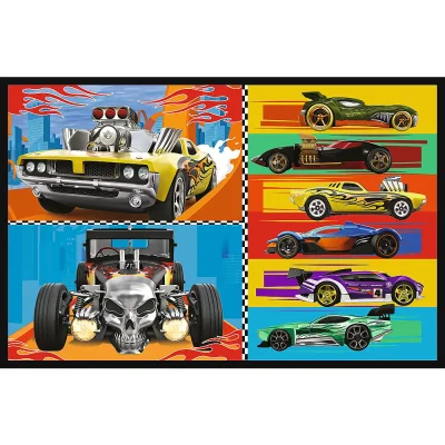 TREFL 2x70 Piece Jigsaw Puzzle - Toy cars / Hot Wheels จิ๊กซอว์สำหรับเด็ก 5 ปี+