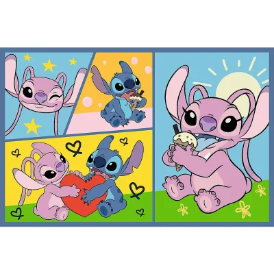 TREFL 2x70 Piece Jigsaw Puzzle - There's no boredom with Stitch