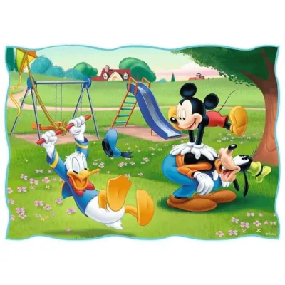 TREFL 4in1 Jigsaw Puzzle - Mickey Mouse nice day / Disney จิ๊กซอว์เด็ก 4 ปี+
