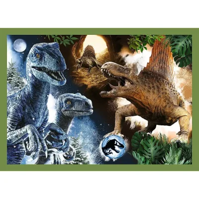 TREFL 4in1 Jigsaw Puzzle - Threatening dinosaurs / Jurassic World จิ๊กซอว์เด็ก 4 ปี+