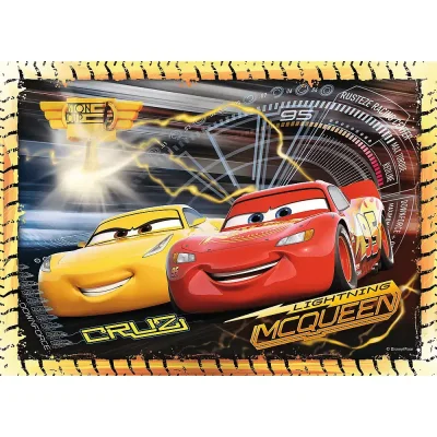 TREFL 4in1 Jigsaw Puzzle - Ready, steady, go! / Cars 3 จิ๊กซอว์เด็ก 4 ปี+