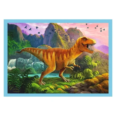 TREFL 4in1 Jigsaw Puzzle - Unique dinosaurs จิ๊กซอว์เด็ก 3 ปี+