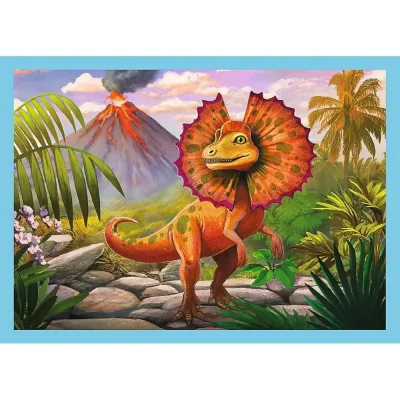 TREFL 4in1 Jigsaw Puzzle - Unique dinosaurs จิ๊กซอว์เด็ก 3 ปี+