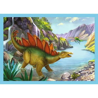 TREFL 4in1 Jigsaw Puzzle - Unique dinosaurs จิ๊กซอว์เด็ก 3 ปี+