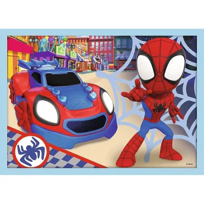 TREFL 4in1 Jigsaw Puzzle - spidey's team / Spiderman จิ๊กซอว์เด็ก 3 ปี+