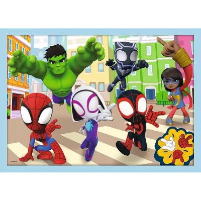TREFL 4in1 Jigsaw Puzzle - spidey's team / Spiderman จิ๊กซอว์เด็ก 3 ปี+