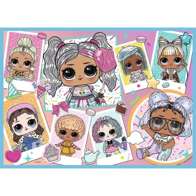TREFL 4in1 Jigsaw Puzzle - Meet the dolls / LOL Surprise จิ๊กซอว์เด็ก 4 ปี+